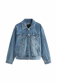 TRUCKER - Chaqueta vaquera - mid blue studded