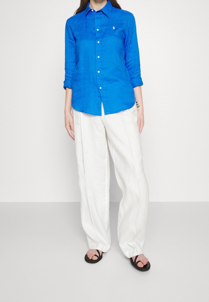Polo Ralph Lauren Button-down blouse - royal blue - (Pre-owned) - Zalando.ie