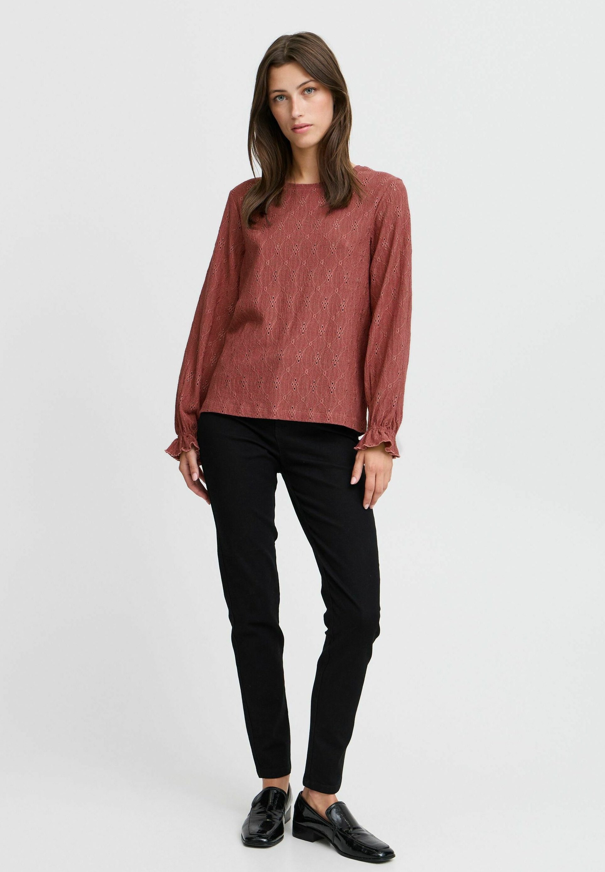 売れ筋商品|||ビーヤング シャツ レディース トップス BYSILVA ONECK BLOUSE - Blouse - roan rouge b.young BYSILVA ONECK BLOUSE - Blouse - roan rouge