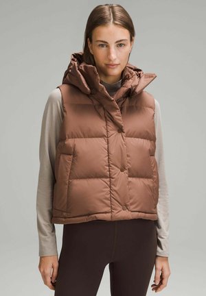 lululemon WUNDER PUFF CROPPED  - Smanicato - roasted brown