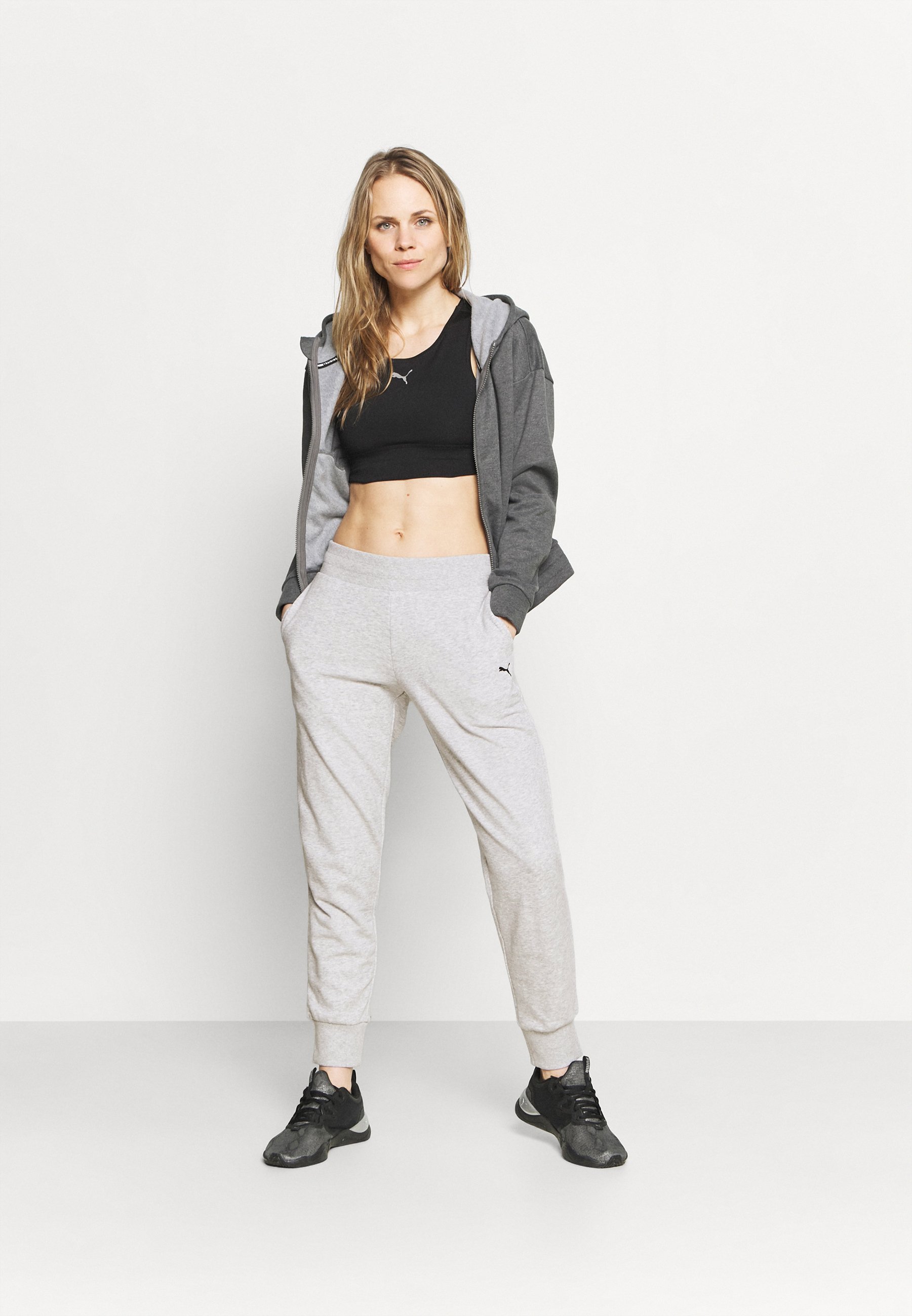 puma tracksuit light grey