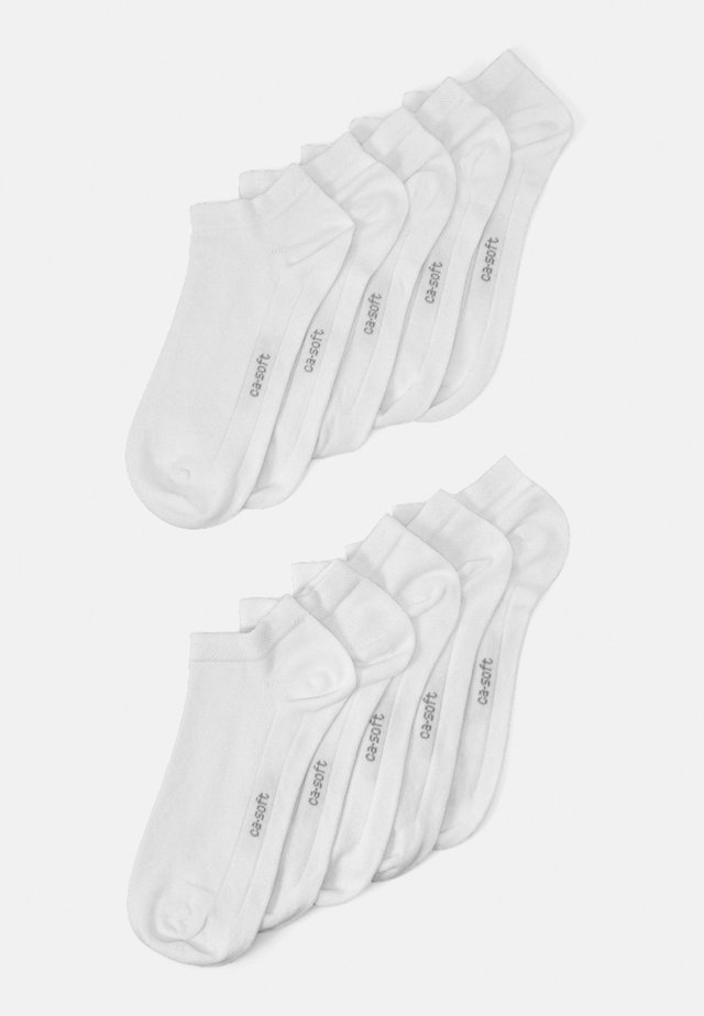 10 PACK - Sokker - white