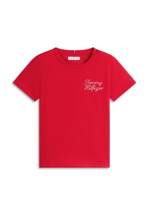 Tommy Hilfiger, TEE  - T-shirt print - primary red
