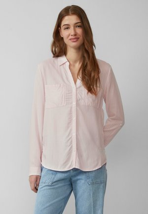 s.Oliver RAYÉ À POCHES PLAQUÉES - Button-down blouse - zartrosa