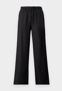 LINEN BLEND - Pantalon classique - black