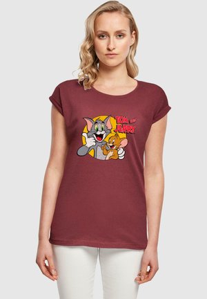 TOM AND JERRY - THUMBS UP - Print T-shirt - cherry