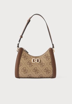 KARNILLA LOGO SHOULDER BAG - Geantă de mână - latte/brown