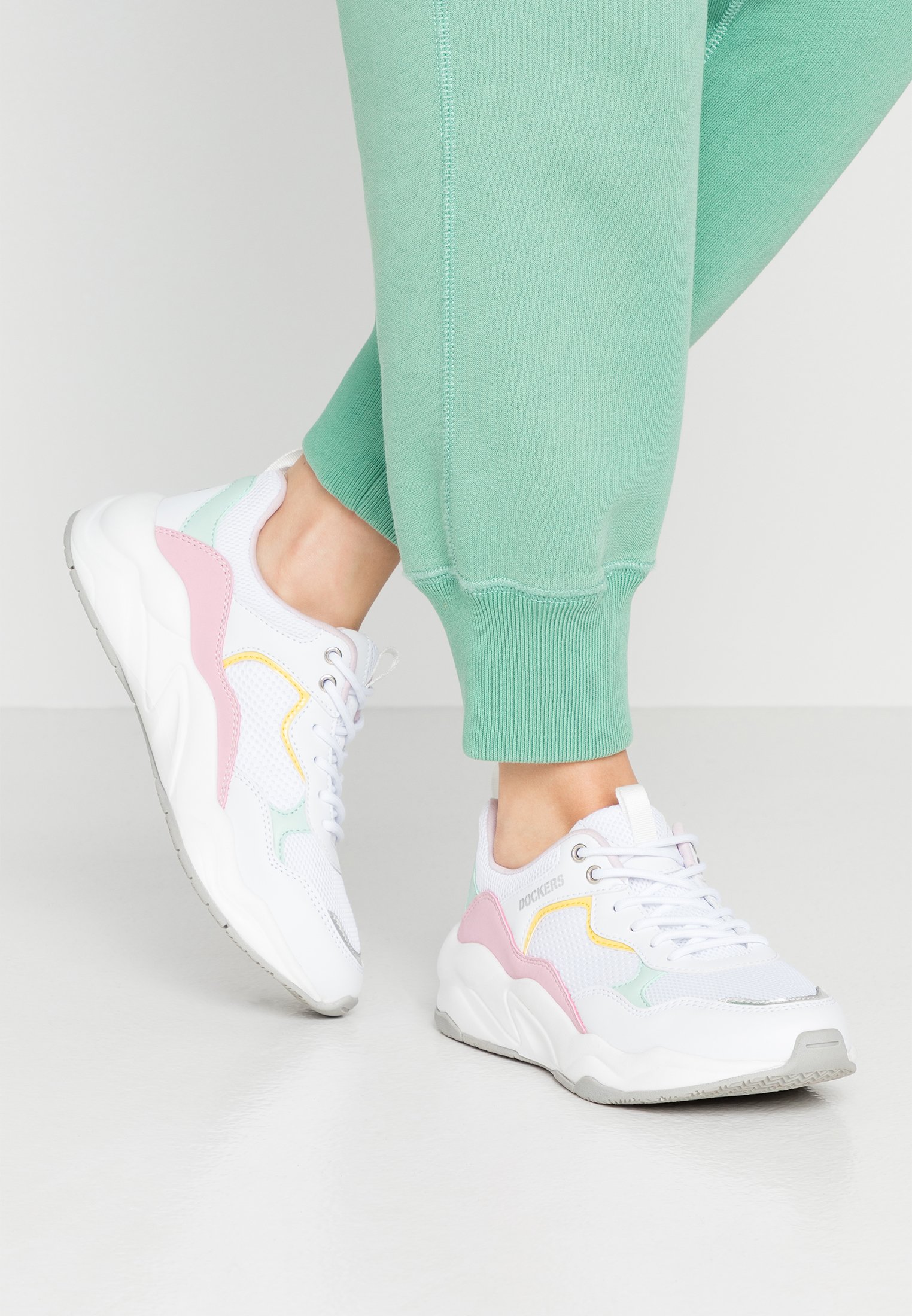 Dockers by Gerli Sneakers laag - weiß/multicolor/wit - Zalando.nl