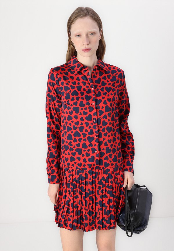 SWEET HEARTS PLEATED DRESS - Shirt dress4