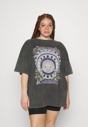 Print T-shirt - moon washed