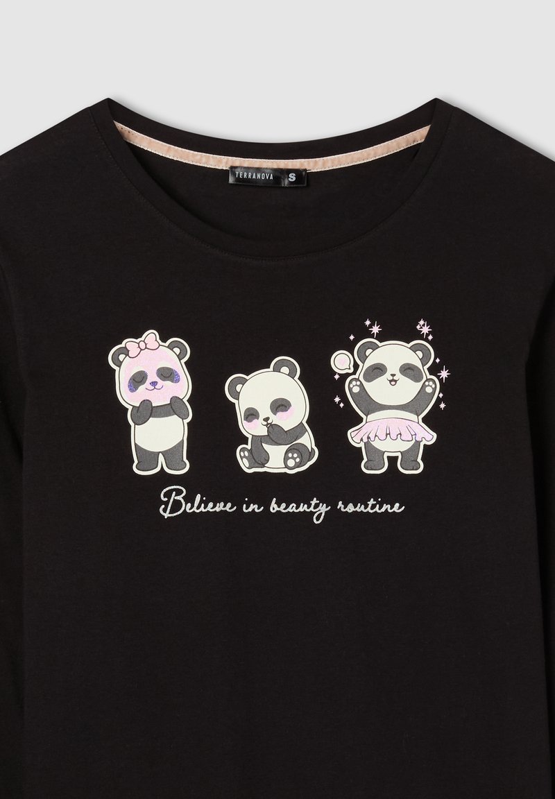 Terranova STAMPE SET Pigiama nero