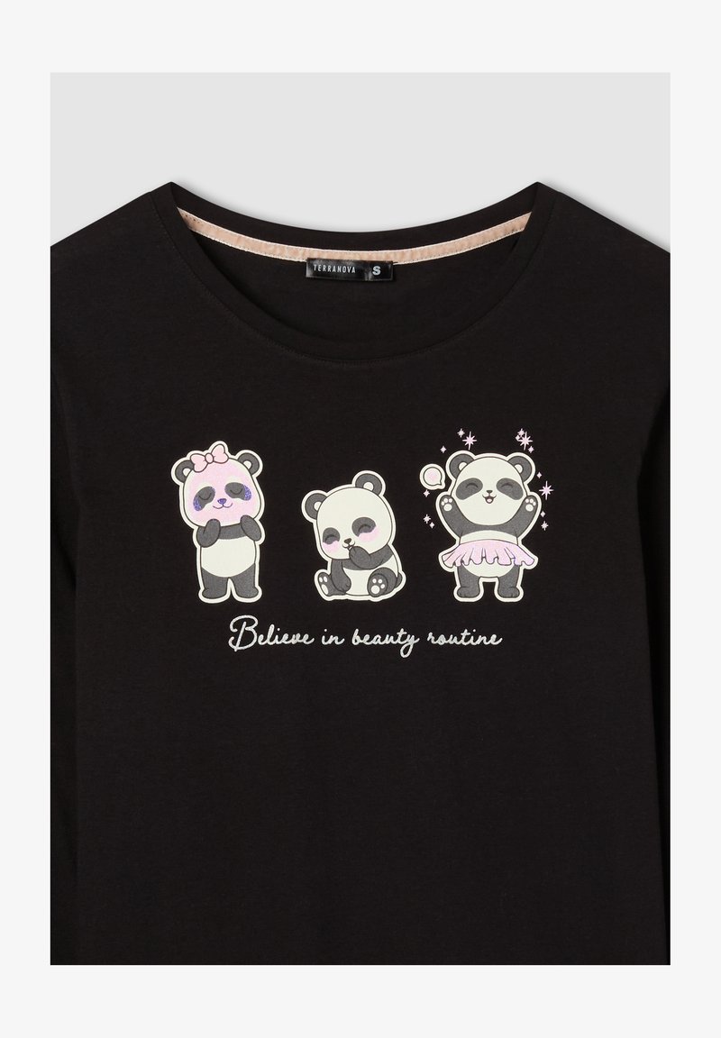 Terranova STAMPE SET Pigiama nero