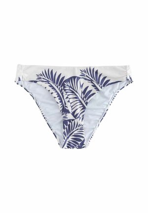 Bikini-Hose - blue/white palm