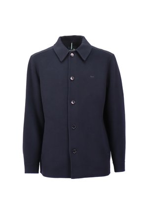 Námořnická bunda na knoflíky s límcem, dlouhými rukávy, osmi knoflíky vpředu a decentním logem na levé hrudi. Měkká textilie.