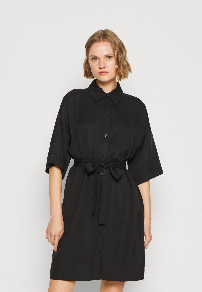 Selected Femme SLFLINNITONIA SHORT SHIRT DRESS Shirt dress black