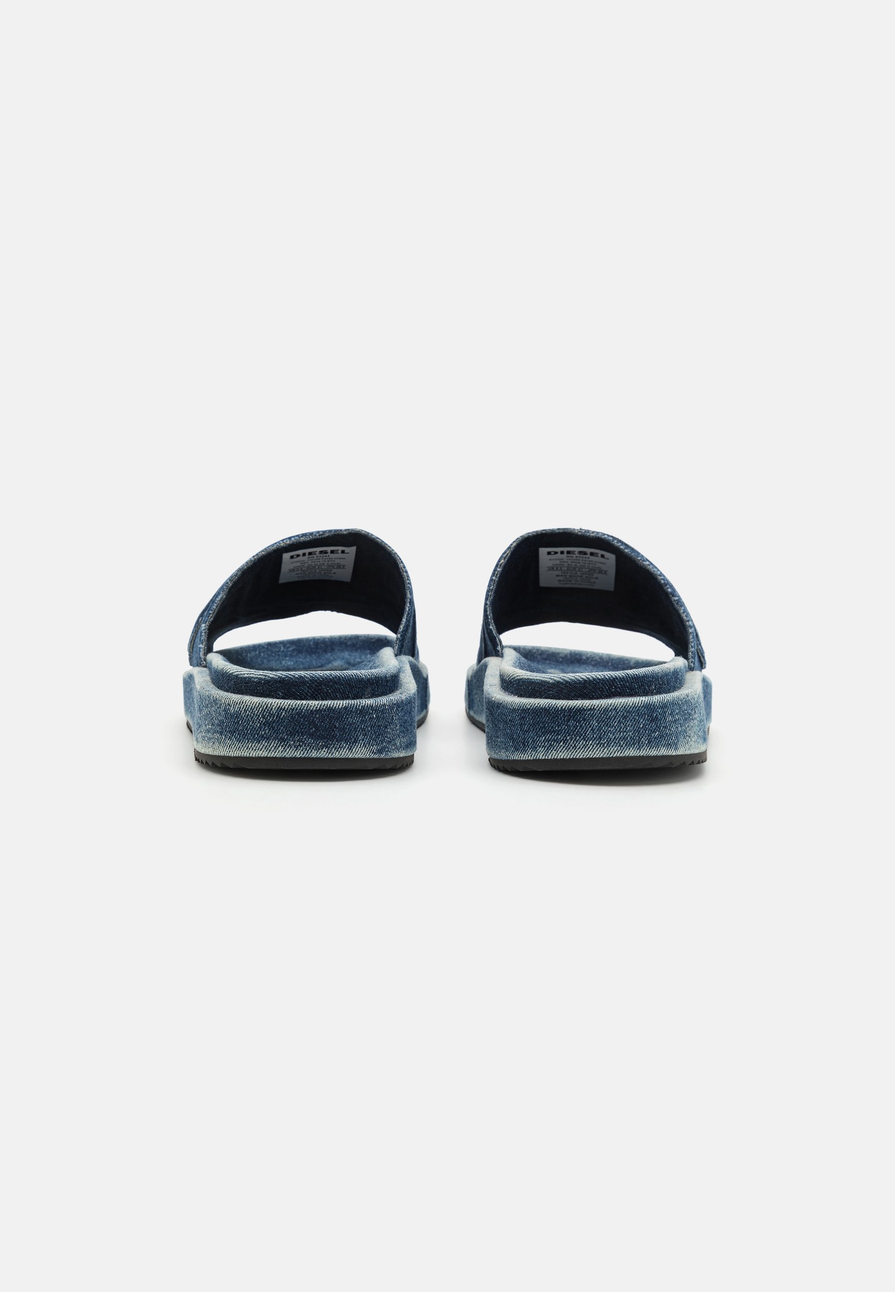 Diesel SA-SLIDE D OVAL UNISEX - Mules - blue denim/denim