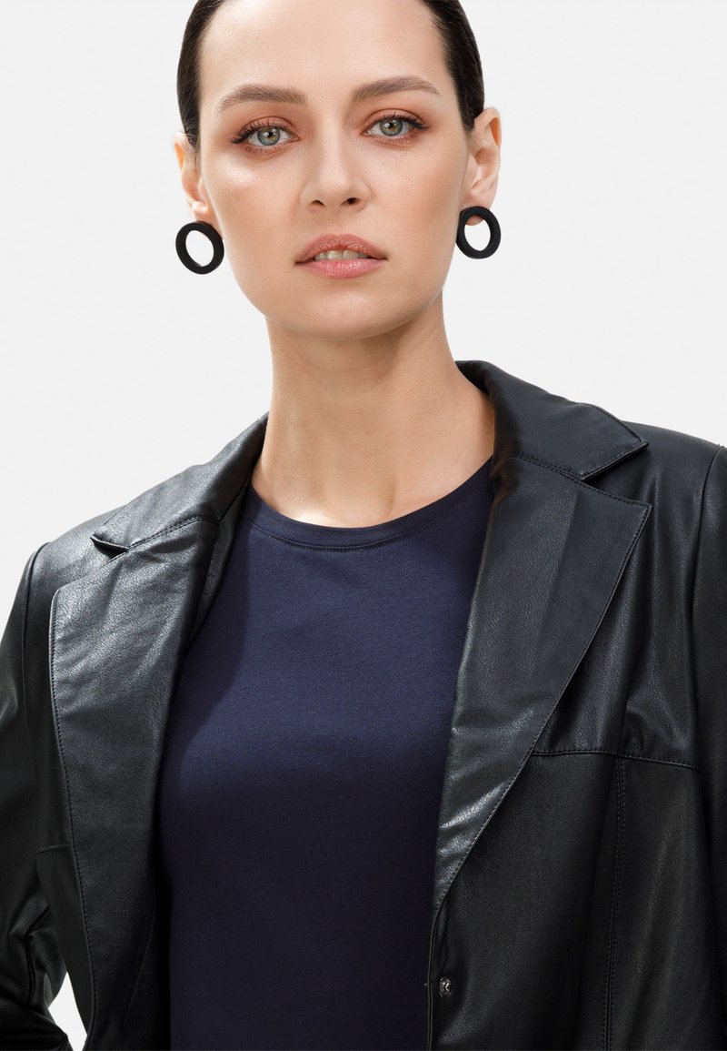 Damen Leichte Jacken | HELMIDGE Kunstlederjacke schwarz - ET07272 Damen Leichte Jacken | HELMIDGE Kunstlederjacke schwarz - ET07272