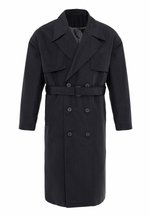 ANT Antioch Open Coffee Double Breasted Crop Fit Men's Coat - Eisenach