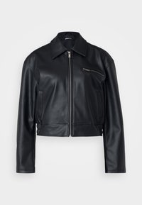 Gina Tricot Petite DISTRESSED PETITE - Casaco de pele sintética - offblack
