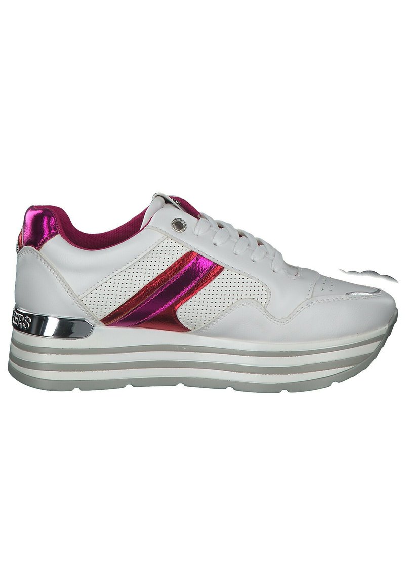 Damen Sneaker low | Dockers by Gerli Sneaker low weiss pink/weiß - GX08117 Damen Sneaker low | Dockers by Gerli Sneaker low weiss pink/weiß - GX08117