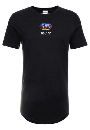 T-shirt med print - black