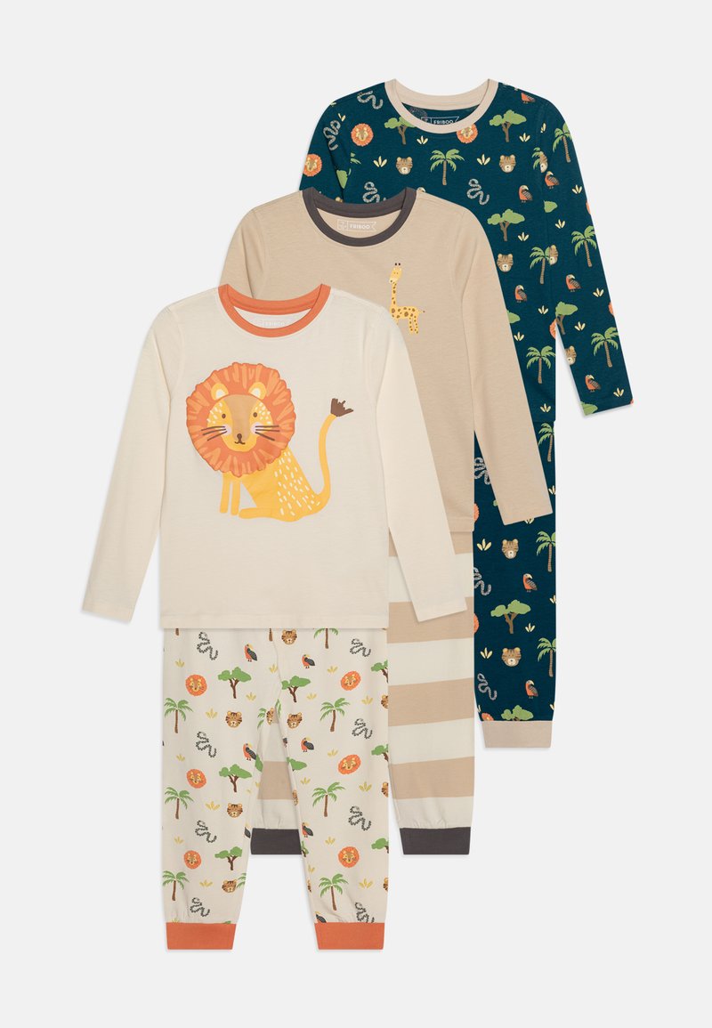 Friboo 3 PACK - Pyjama - off-white/beige/dark blue