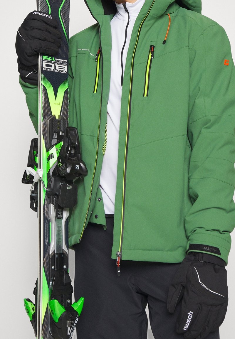 Veste De Ski Mountain Hardwear Femme S – Verte Rayée – Capuche Et Isolation