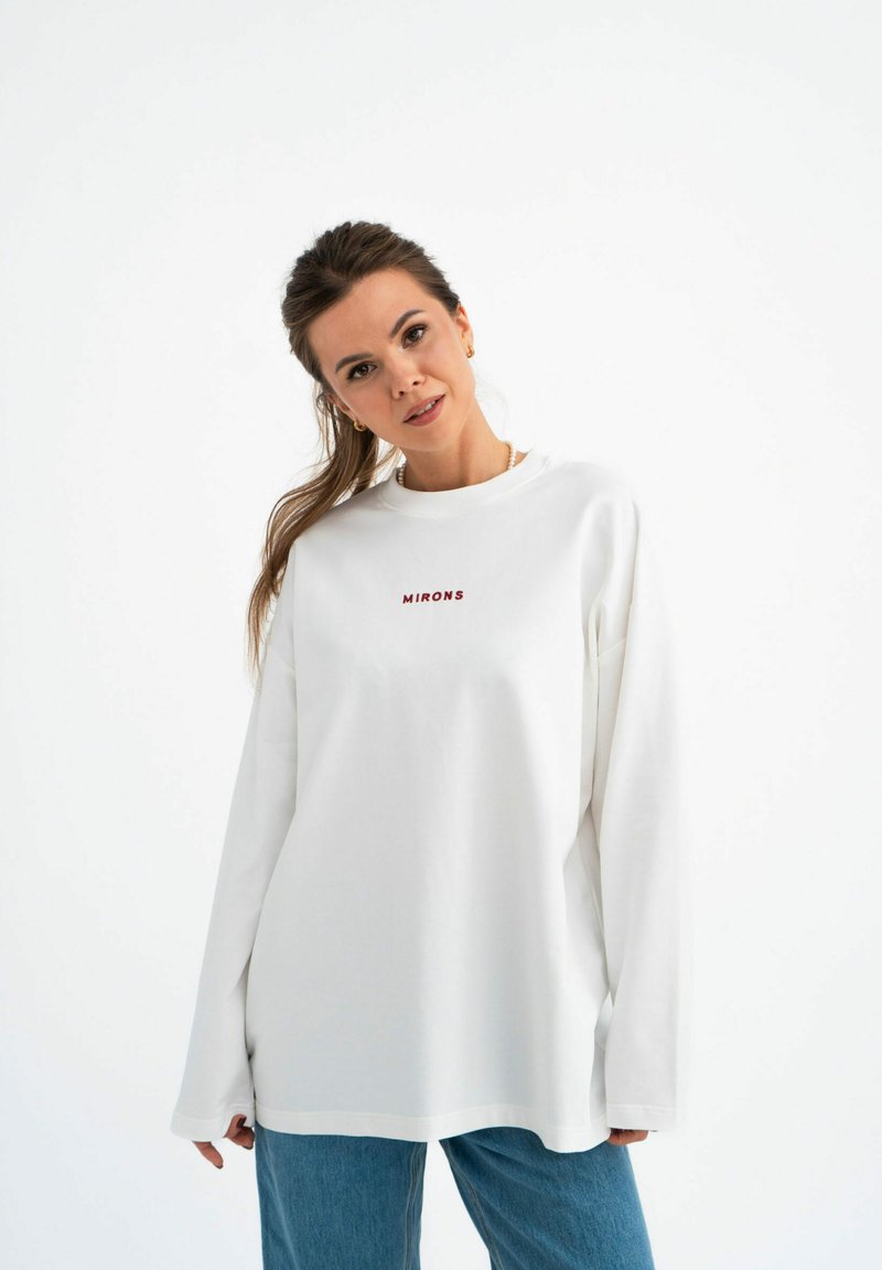 MIRONS Long sleeved top - white