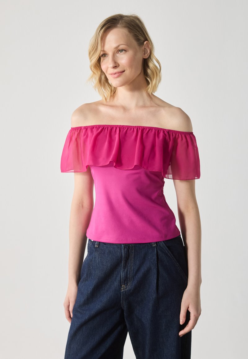 Anna Field Camiseta estampada - festival fuchsia