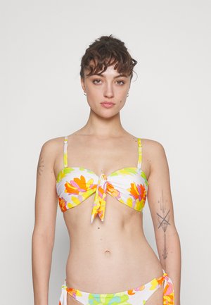 Seafolly PALM SPRINGS TWISTTIE FRONT BANDEAU - Sutien costum de baie din două piese - limelight