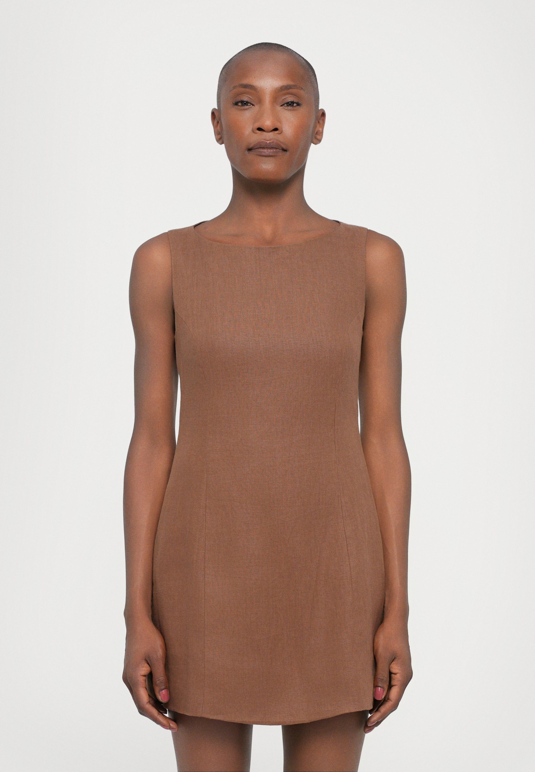 faithfull the brand brown dress Chestnut Brown Hedda Maxi Dress main image 0