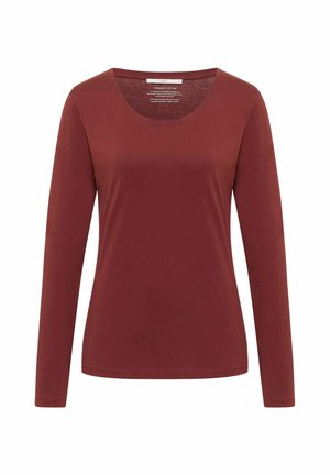 LANIUS, Long sleeved top - red mahagony