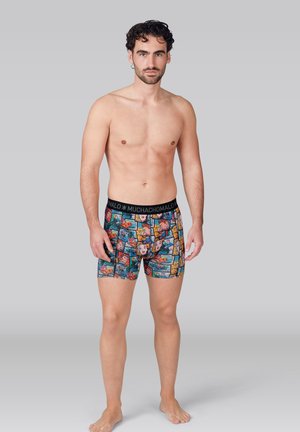 MUCHACHOMALO, 7-PACK PRINT SOLID - Boxershort - print black/blue