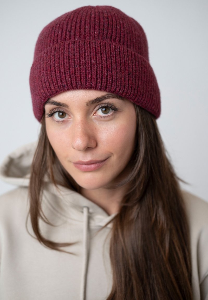 Bavarian Caps Beanie - dunkelrot