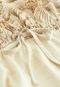 Next PUFF SLEEVE TIE DETAIL - REGULAR FIT - Päevakleit - ecru print