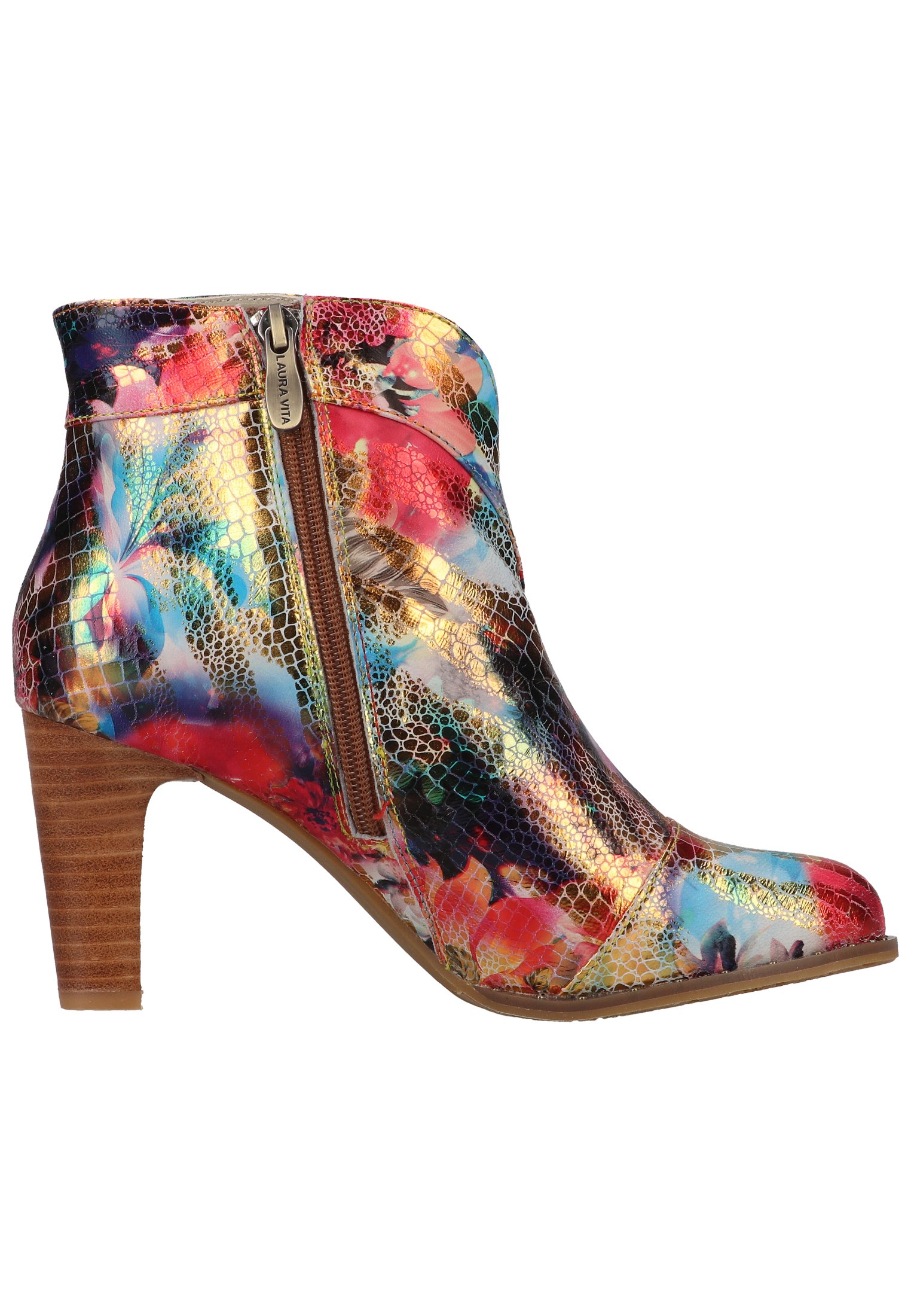 LAURA VITA Korte laarzen - rouge/meerkleurig - Zalando.nl