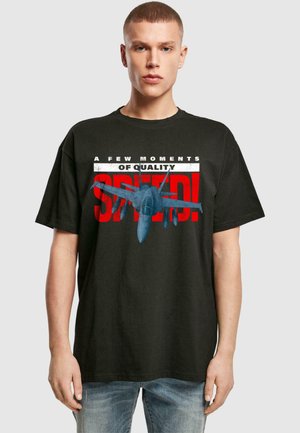 Print T-shirt - black