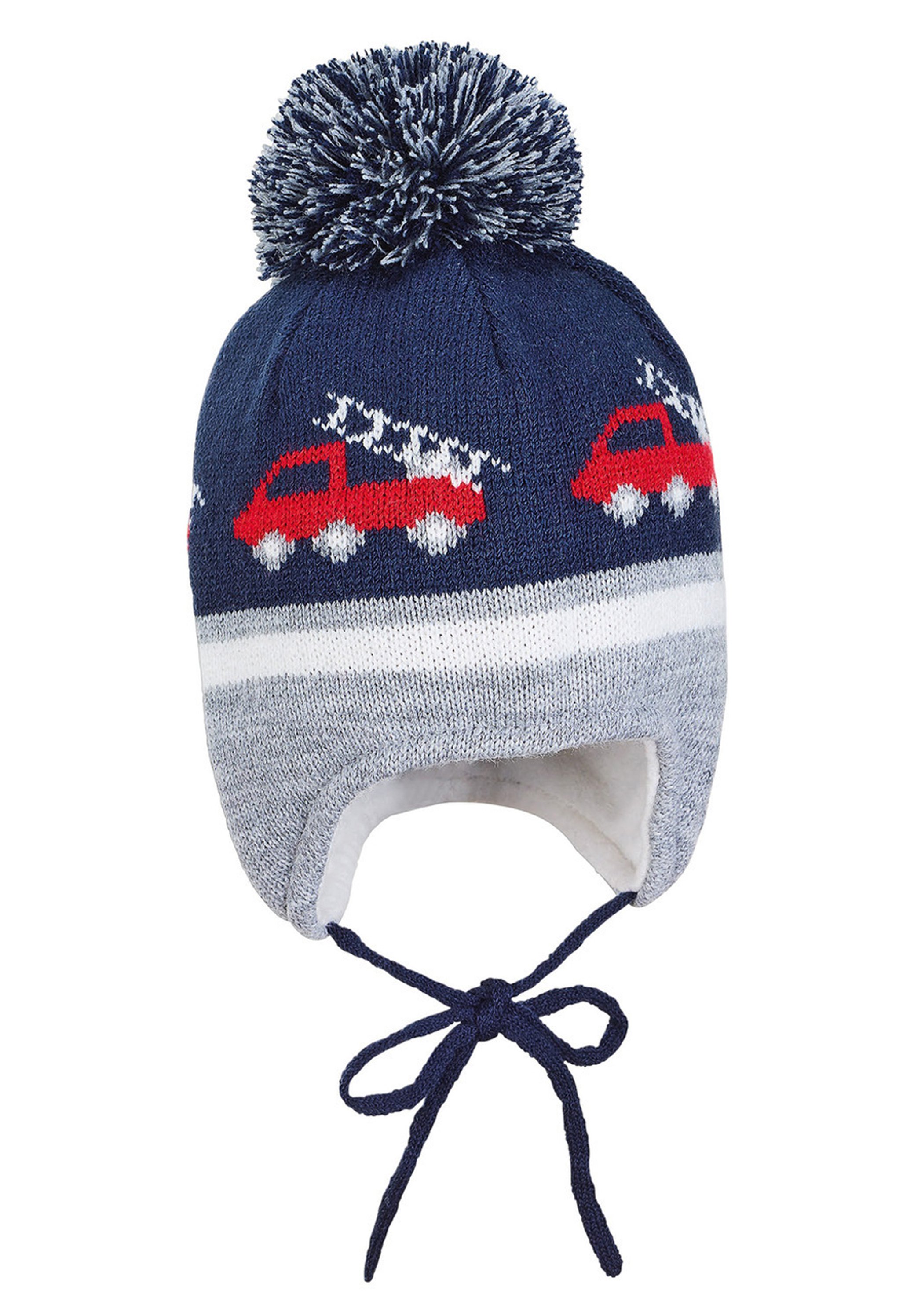 Sterntaler Schalmütze Strick Rautenmuster Cappellopello, Mittelblau, 47 Bambini Unisex