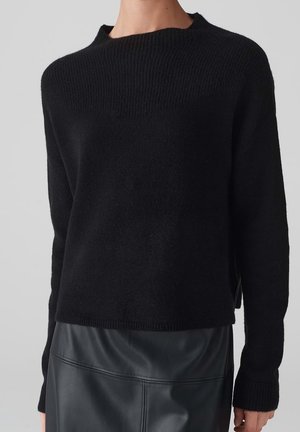 Strickpullover - black