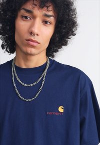 Carhartt WIP AMERICAN SCRIPT - Basic T-shirt - air force blue