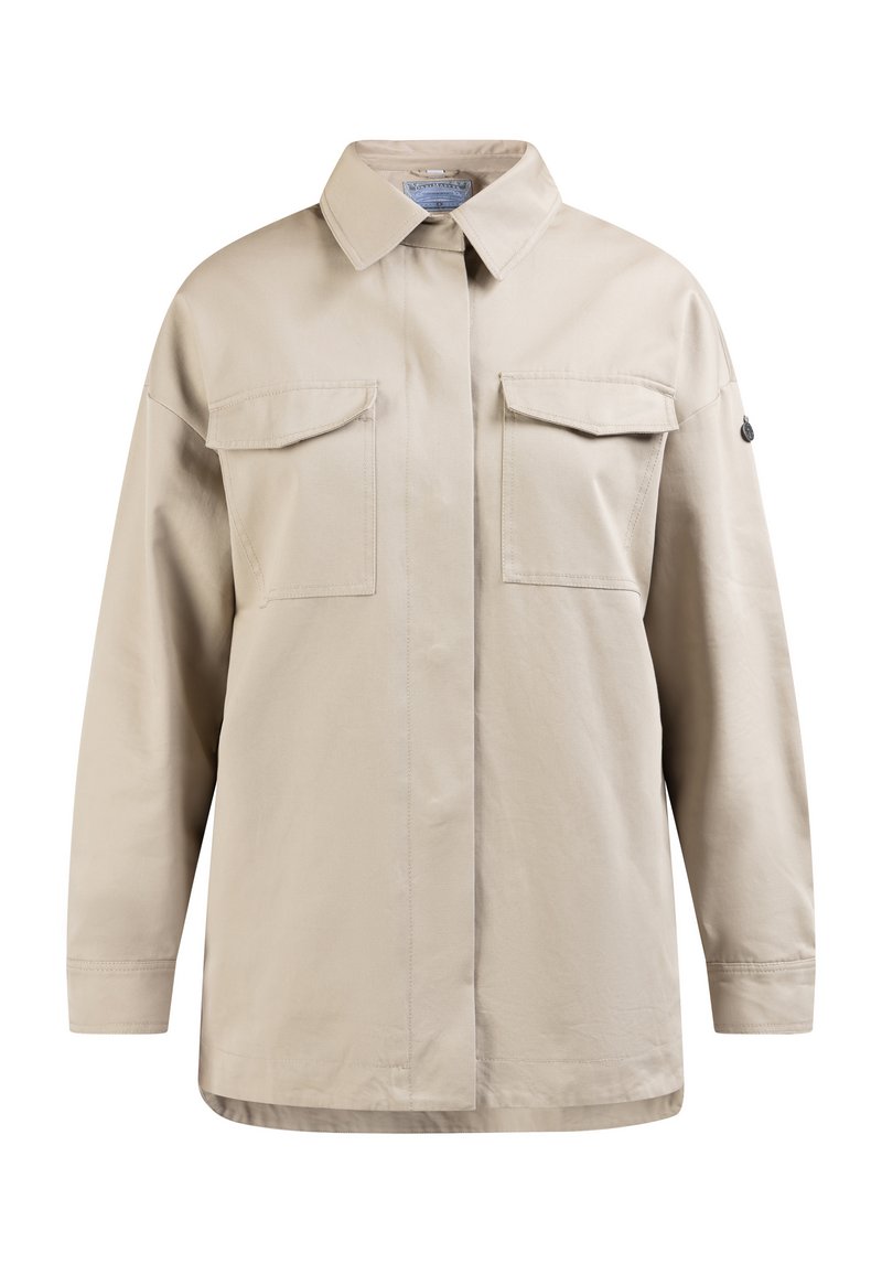 dreimaster Lichte jas beige mêleerd