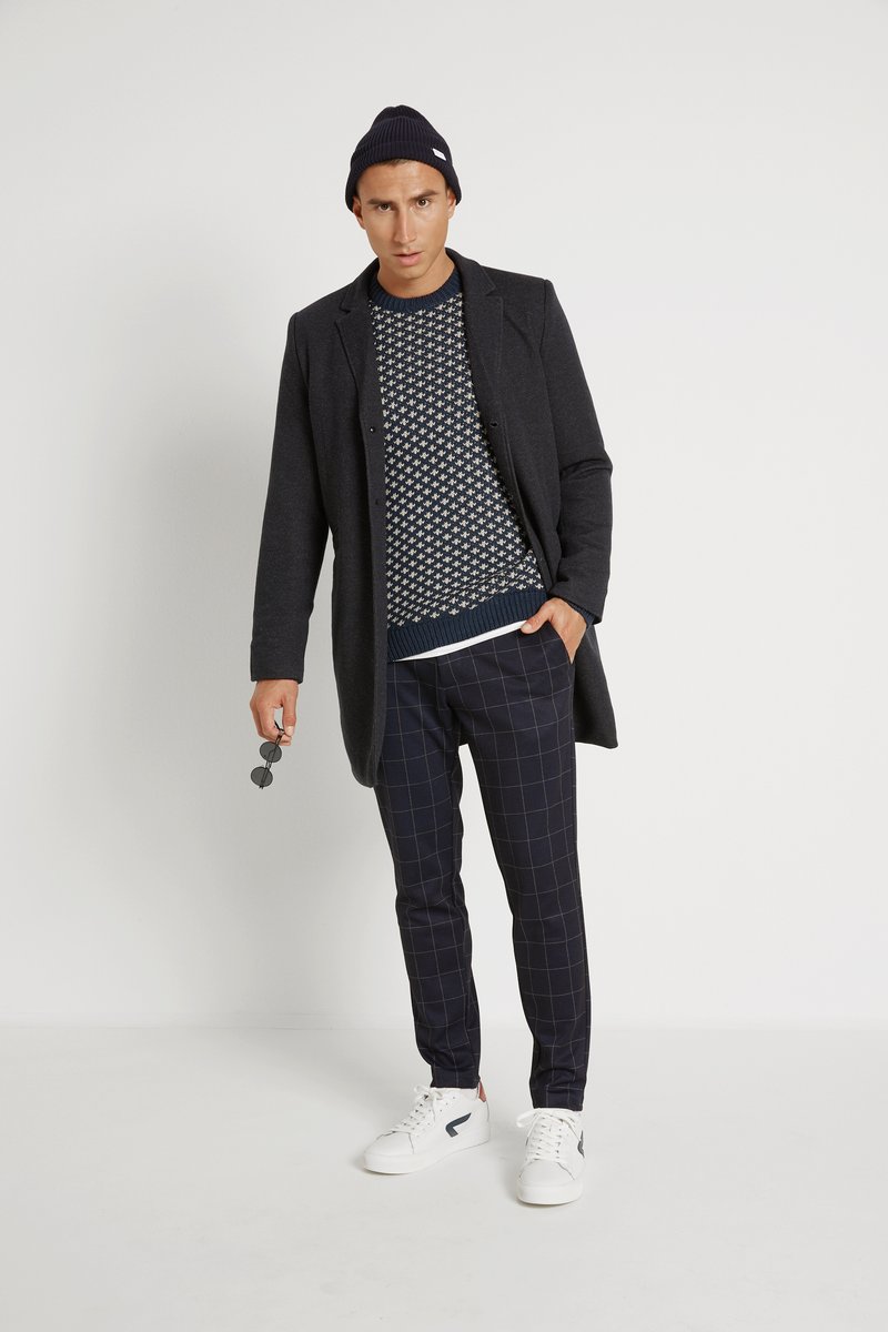 Herren Chinos | Only & Sons ONSMARK PANT CHECK Stoffhose dark navy/dunkelblau - TF90668 Herren Chinos | Only & Sons ONSMARK PANT CHECK Stoffhose dark navy/dunkelblau - TF90668