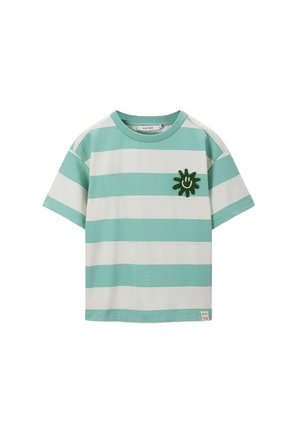 GESTREIFTES - T-Shirt print - grün