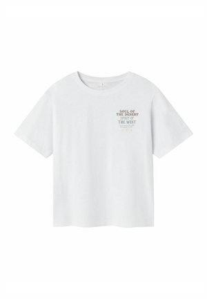 Print T-shirt - bright white