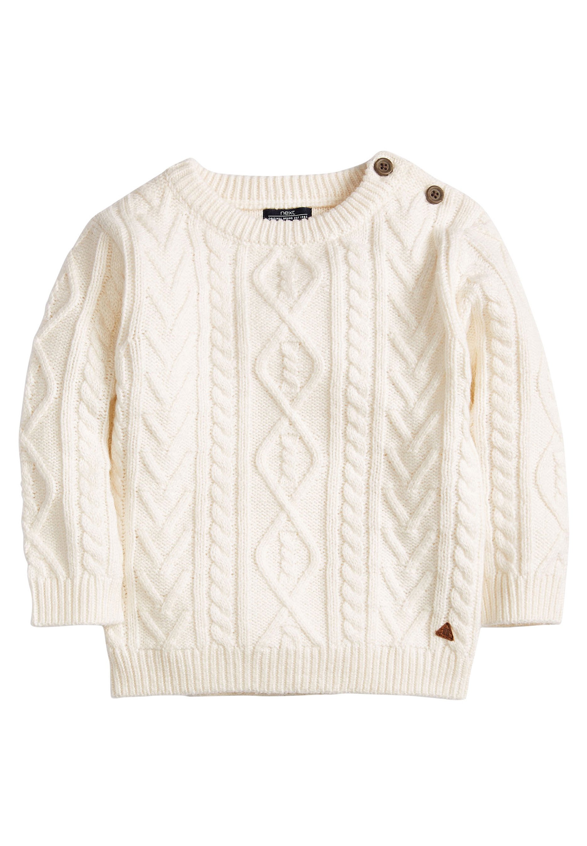 Next Stickad tröja off white Zalando.se Next Vinterjacka off white Zalando.se