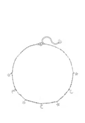 STAR AND MOON CHOKER - Necklace - silver-coloured