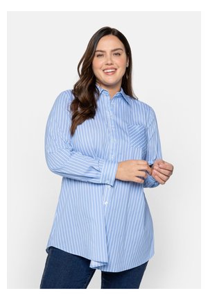 Sheego, Hemdbluse - mittelblau