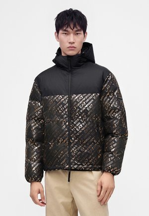 EA7 Emporio Armani JACKET - Veste d'hiver - black/gold-coloured