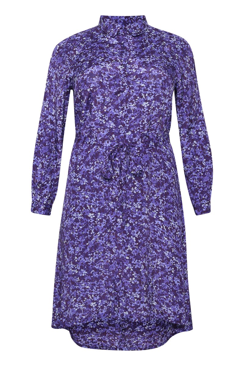 Kaffe Curve Blousejurk paars Kaffe Curve Blousejurk paars