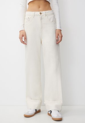 Straight leg jeans - beige